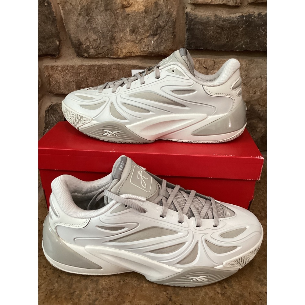 Reebok Angel Reese 1 Basketball Shoes Grey White Size Mens 8.5 Womens 10 New